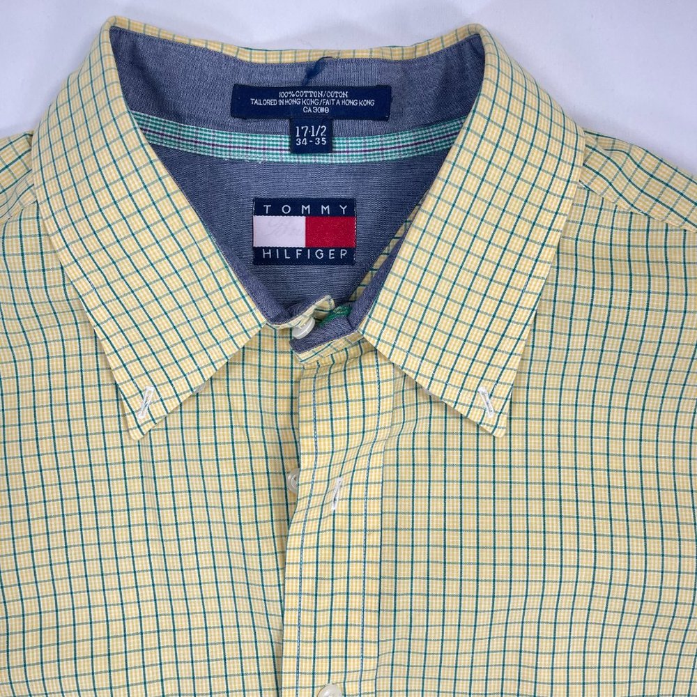 Tommy Hilfiger, Men's Classic Button Down Shirt, Size 34-35 171/2 - Picture 4 of 7
